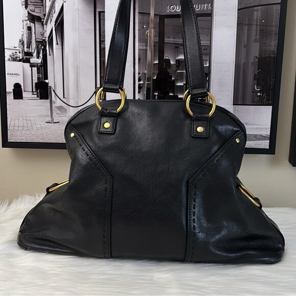 Yves Saint Laurent  Muse Handbag Black Leather - Picture 11 of 16